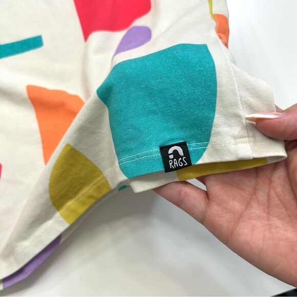 Rags to Raches Geometric Shapes Crew Neck Shirt Top Size 11/12 - Picture 6 of 9